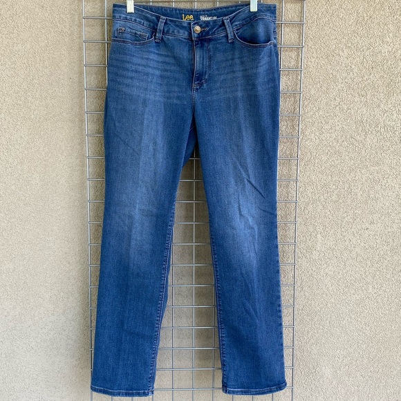 Perfect Fit Straight Leg Classic Blue Jeans - Picture 2 of 7